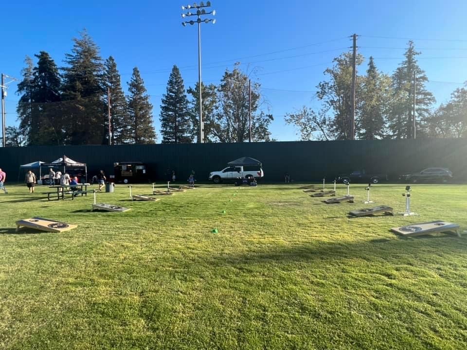 No limit cornhole setup and takedown